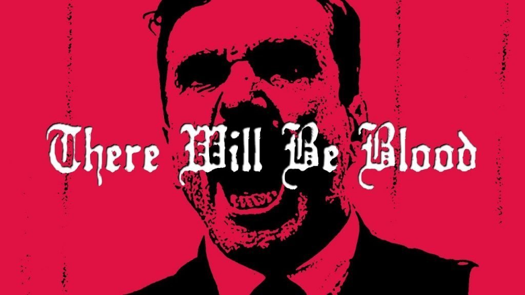 Daniel Day-Lewis screaming with There Will be Blood written across his face.