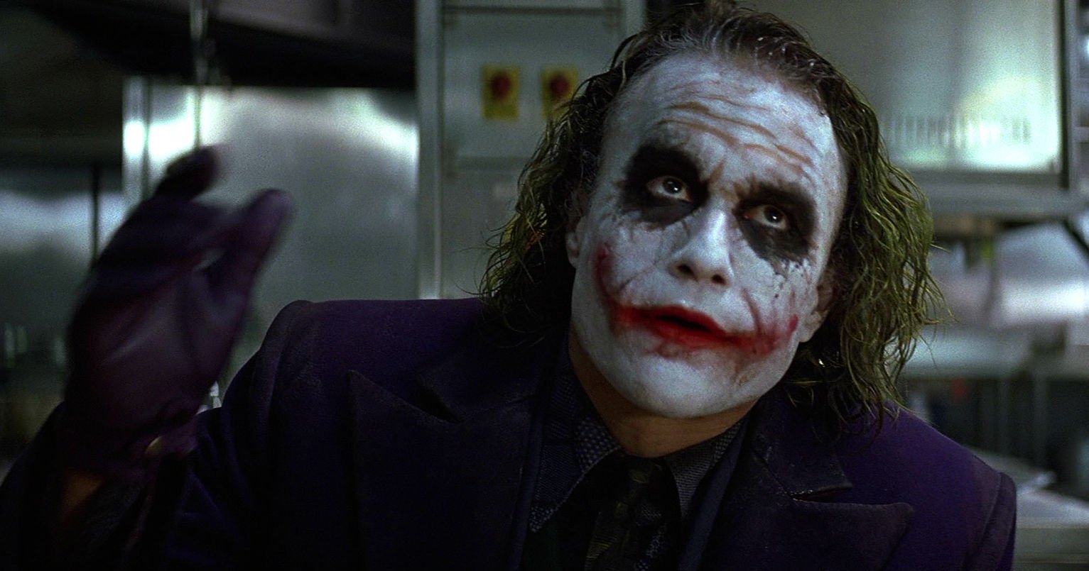 Heath Ledger as Joker in The Dark Knight