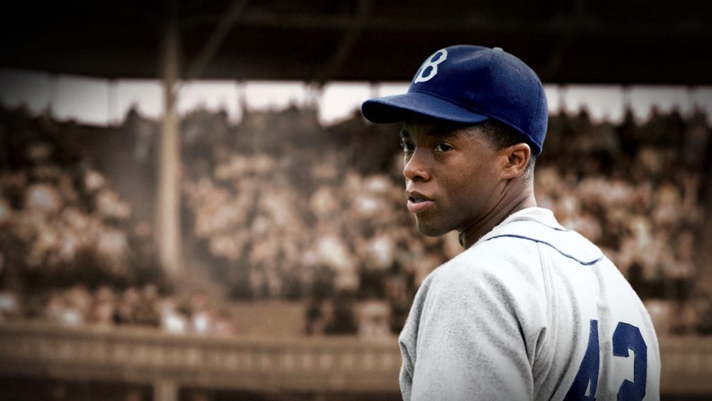 Chadwick Boseman in 42