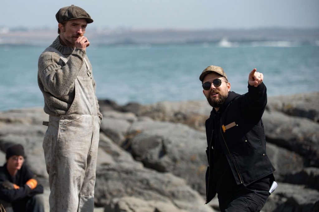 filmmakers of 2010s - Robert Eggers & Robert Pattinson on the set of The Lighthouse