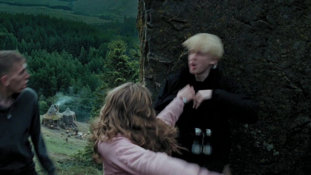 Best Moments in Harry Potter movies - Hermione punches Malfoy