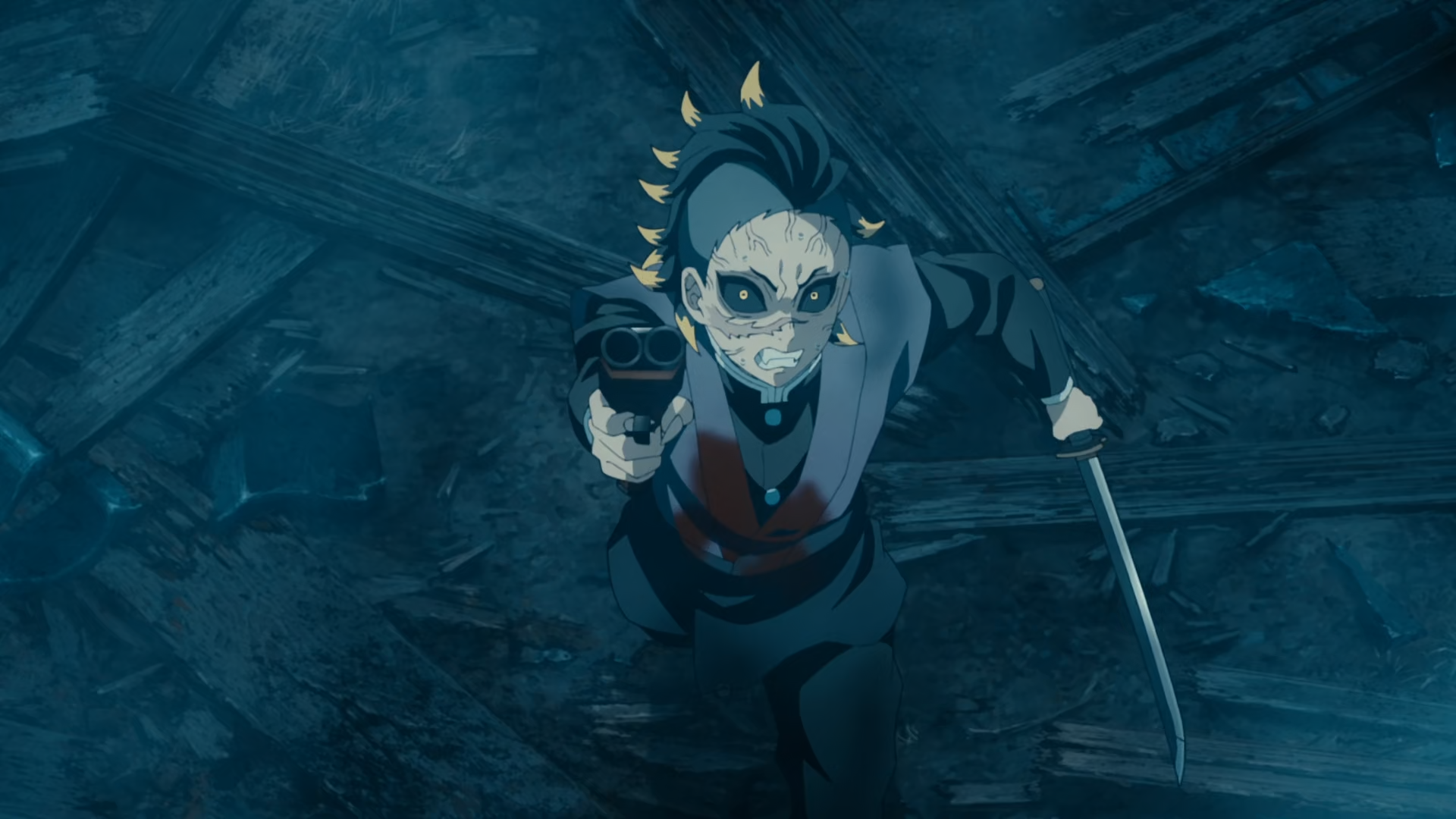 A still from Demon Slayer: Kimetsu no Yaiba, Season 3, Episode 6. 