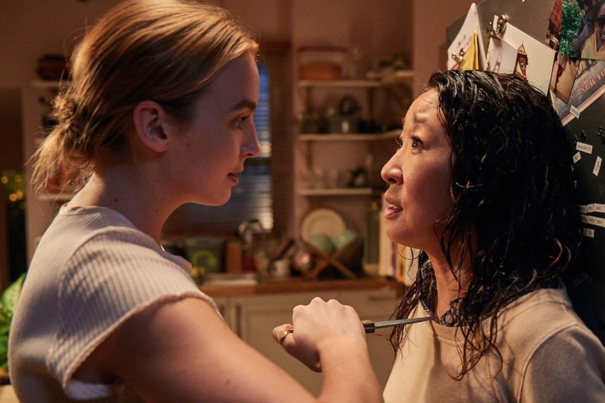 Jodie Comer and Sandra Oh in Killing Eve - part of the list of the greatest Spy TV shows on OTT
