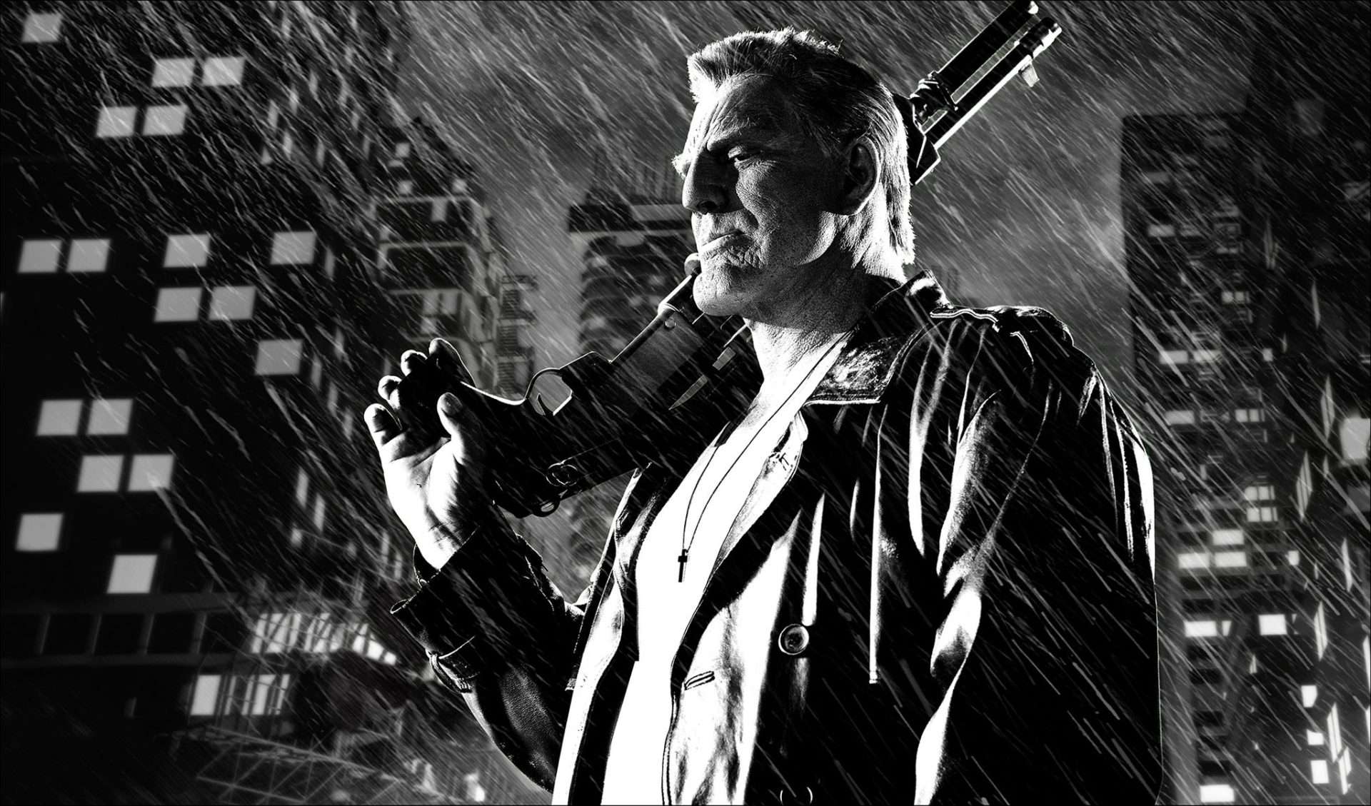 Mickey Rourke as Marv in Sin City