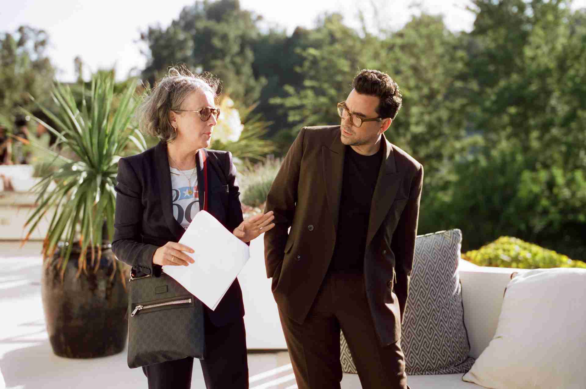 Jane Adams, Dan Levy in The Idol, Episode 1 (Photograph by Eddy Chen/HBO). 