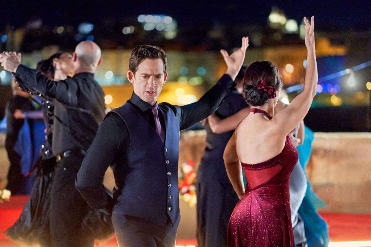 A still from The Dancing Detective: A Deadly Tango (2023).