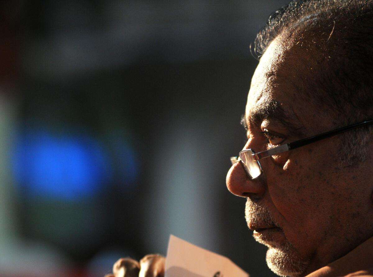 A picture of K G George (Via: The Hindu)