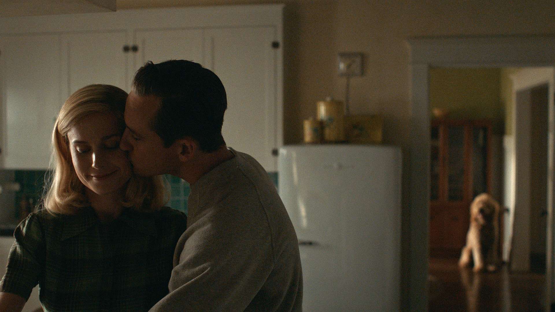 Brie Larson and Alice Halsey in "Lessons in Chemistry," now streaming on Apple TV+.
