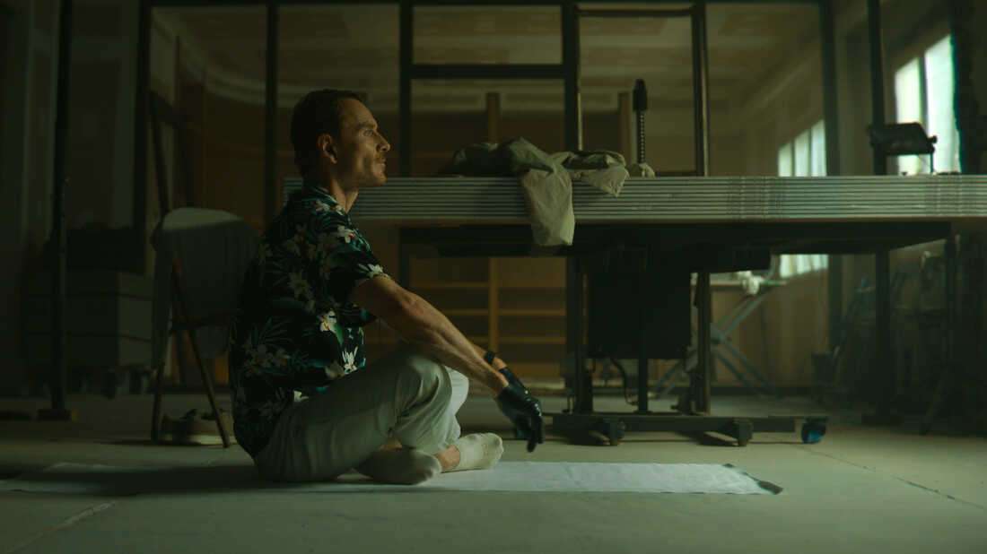 A still from David Fincher's The Killer. 