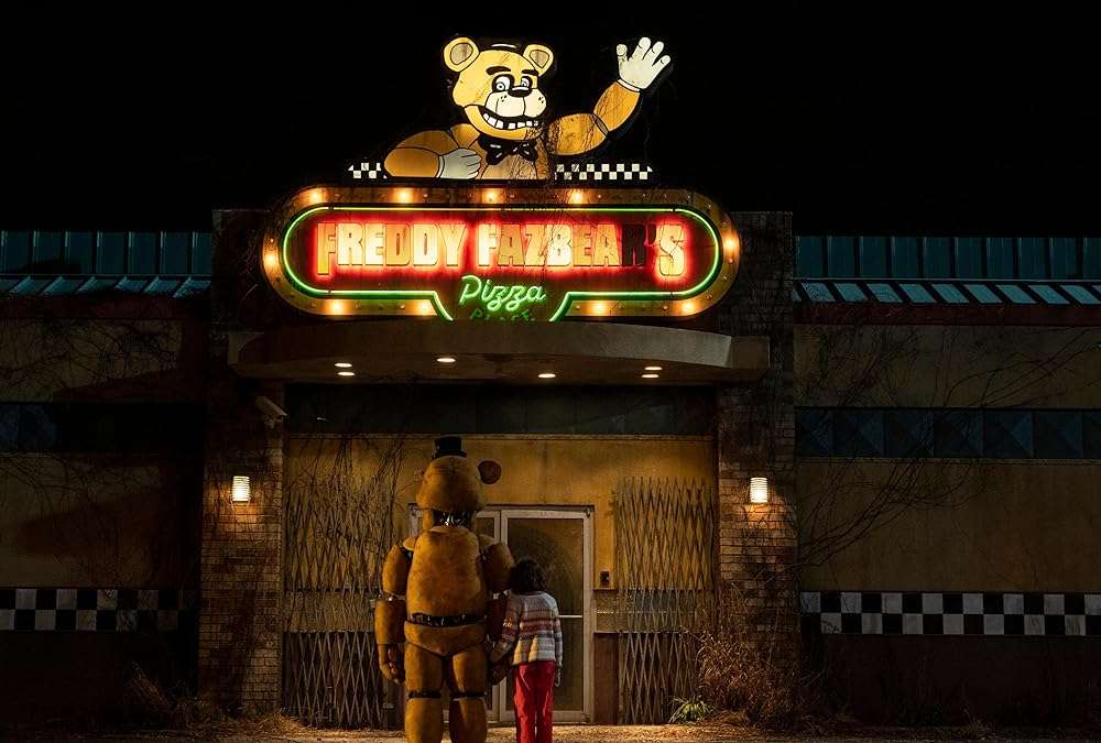 A still from Five Night at Freddy's (2023). 