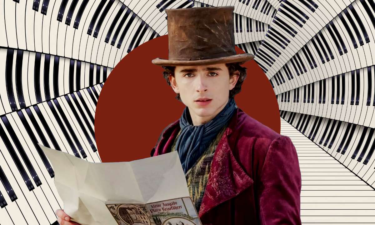 Timothรฉe Chalamet in and as Wonka