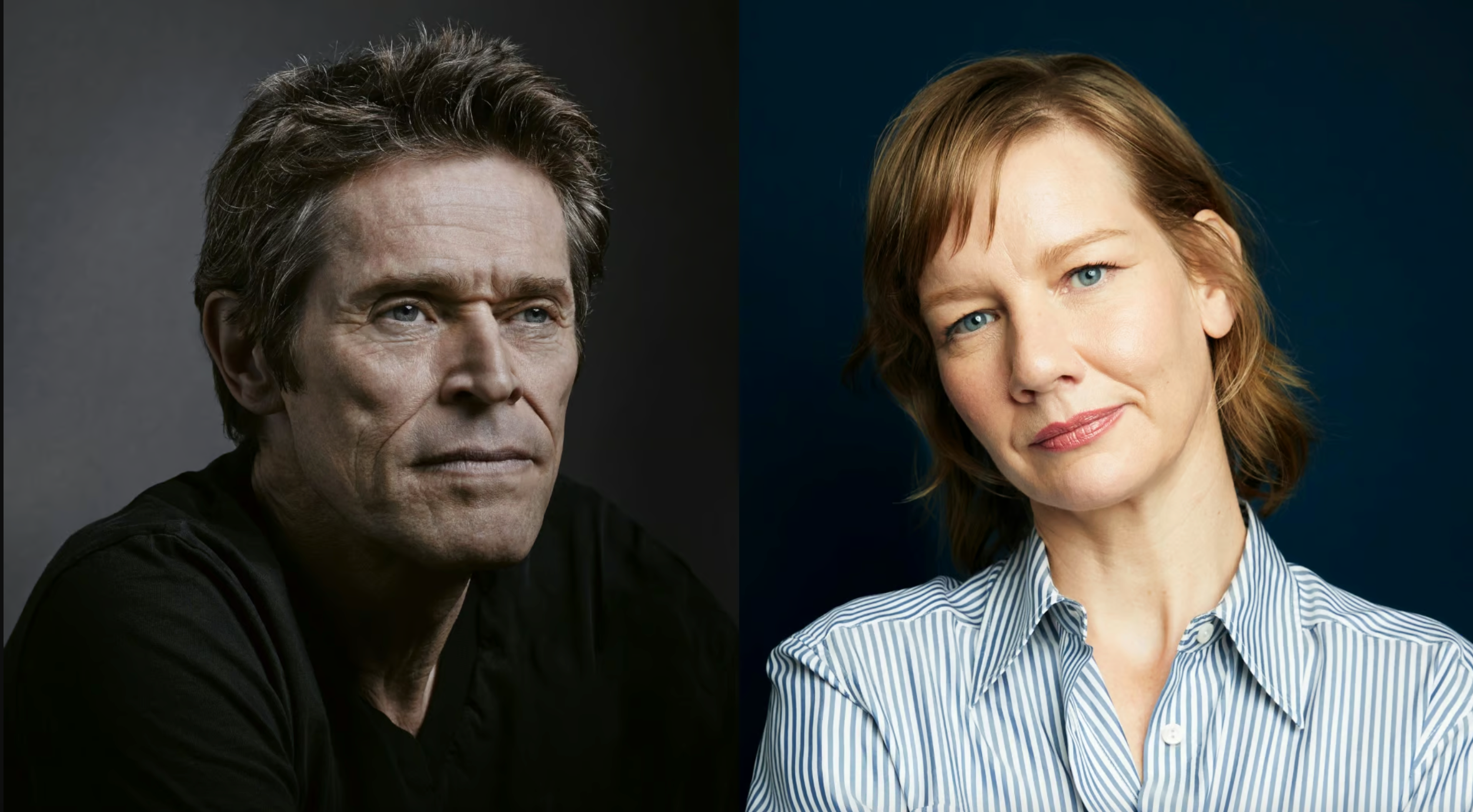 Willem Dafoe and Sandra Huller