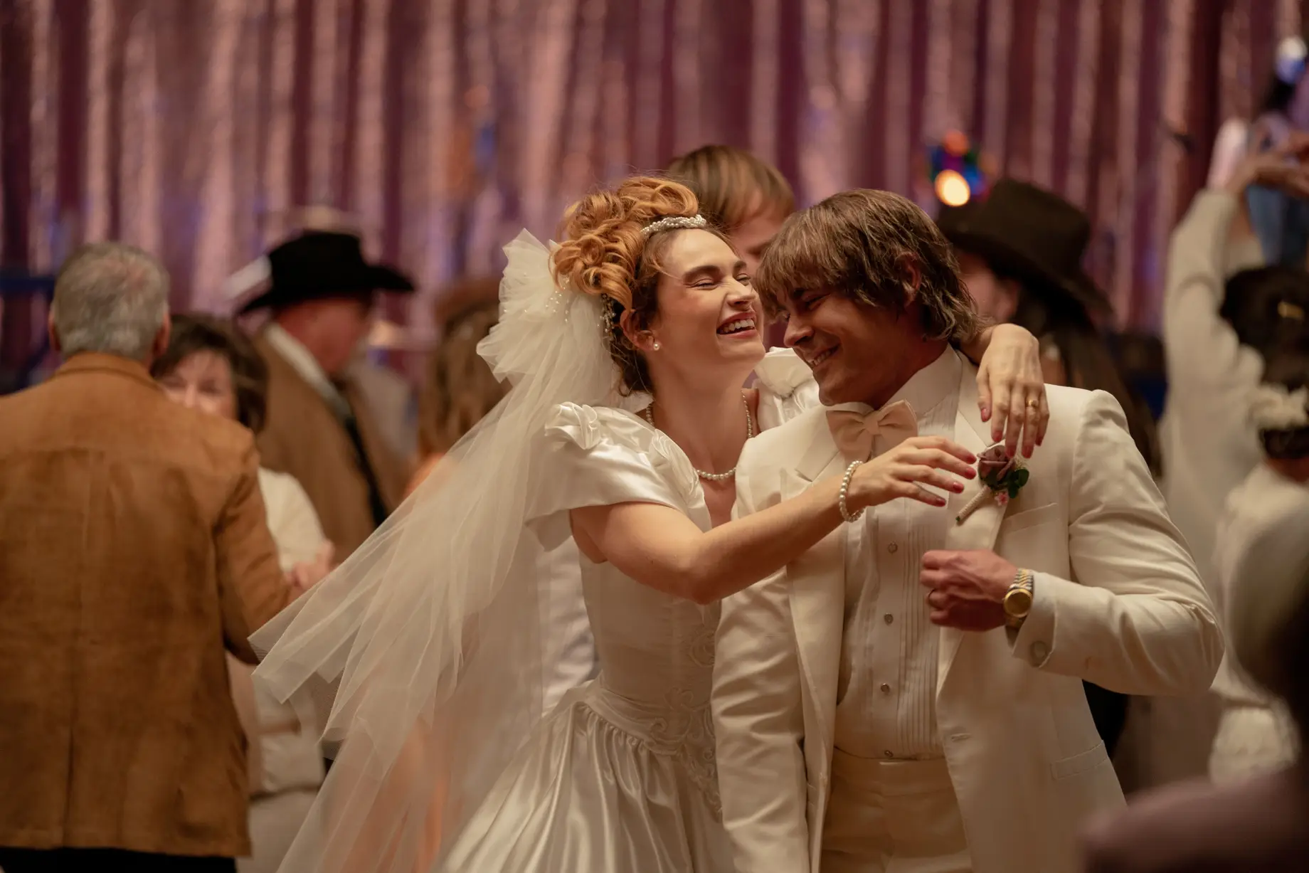 Zac Efron & Lily James in The Iron Claw