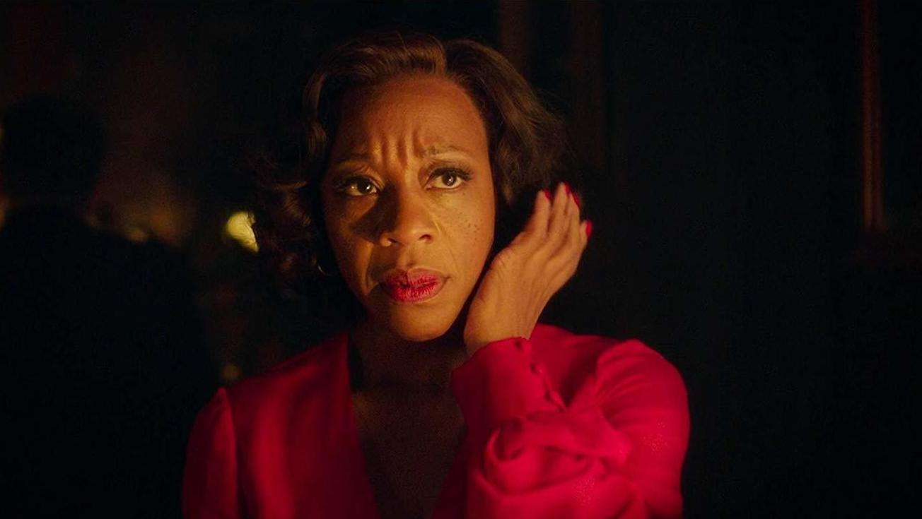 In Fabric stars Marianne Jean-Baptiste as Shelia who falls prey to a killer deal on a killer dress.