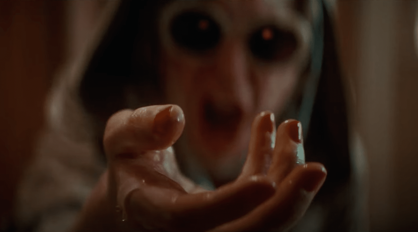 Kalin Morrow as Hooded Woman in Cuckoo (2024) ending. 