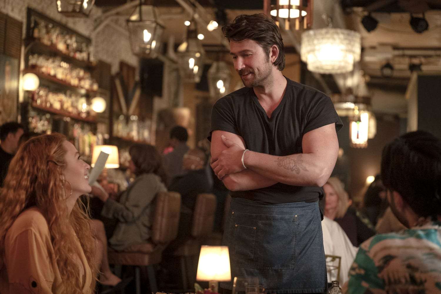 Blake Lively as Lily Bloom & Brandon Sklenar as Atlas Corrigan in It Ends with Us (2024) ending