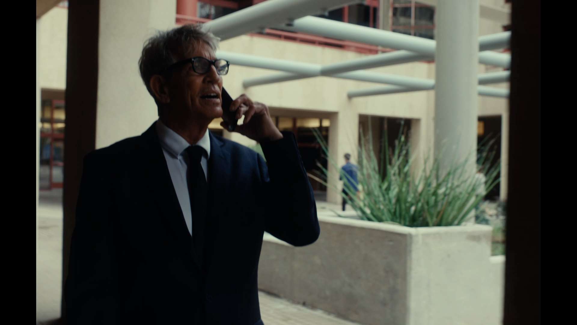 Eric Roberts as Errani in Protocol 7 (2024). 