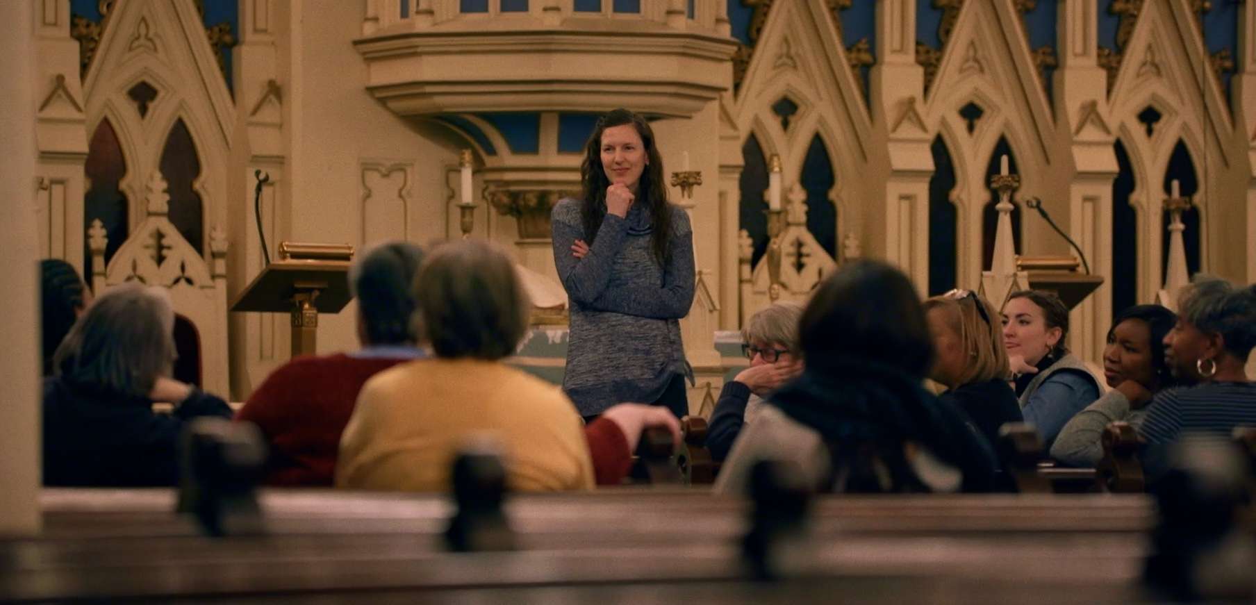 A still from The American Question (2024). 