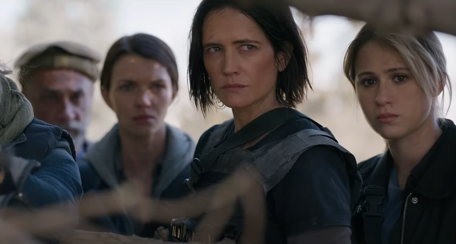 A still from Dirty Angels (2024).