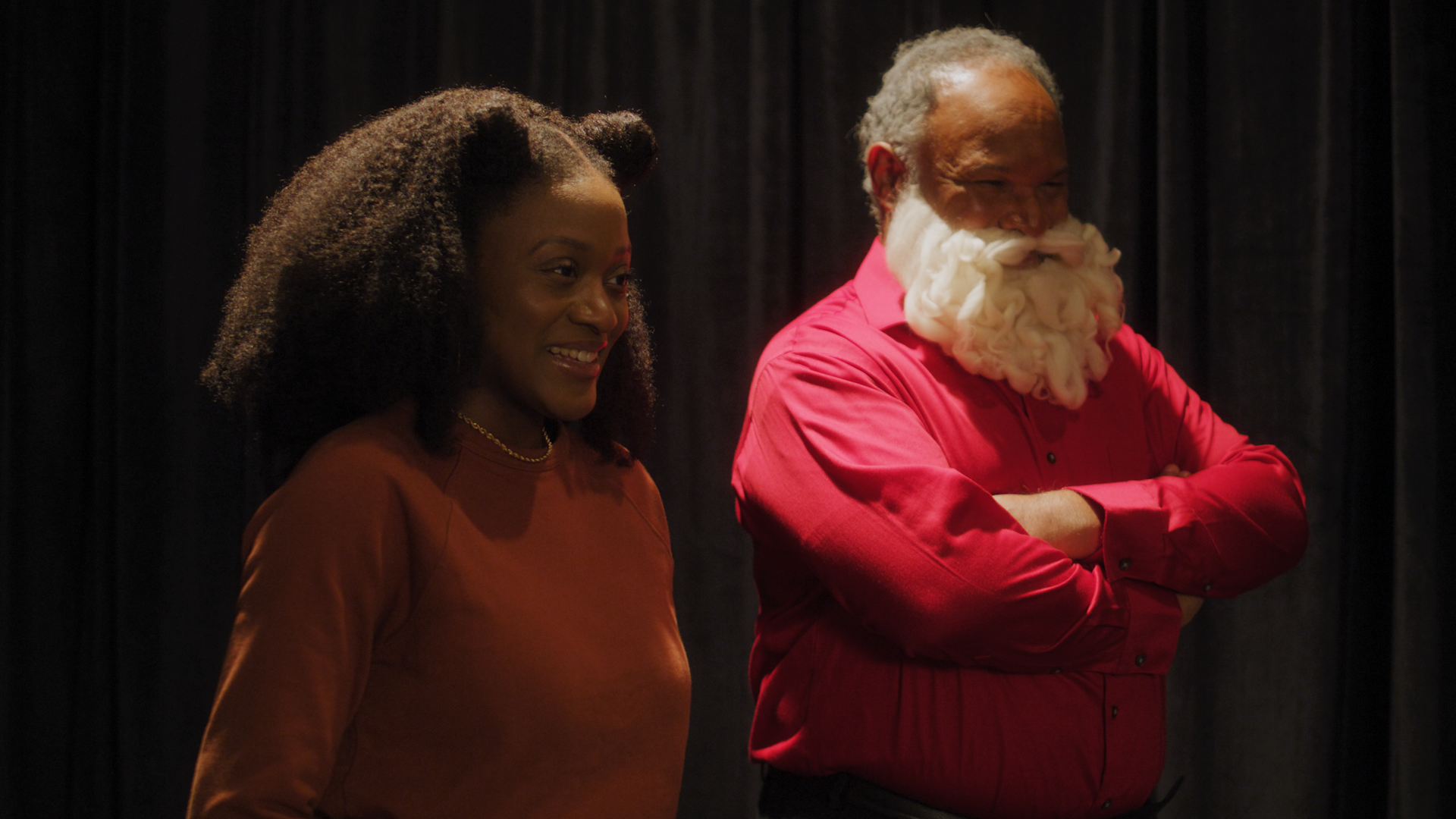 A still from Mr. Santa: A Christmas Extravaganza (2024). 
