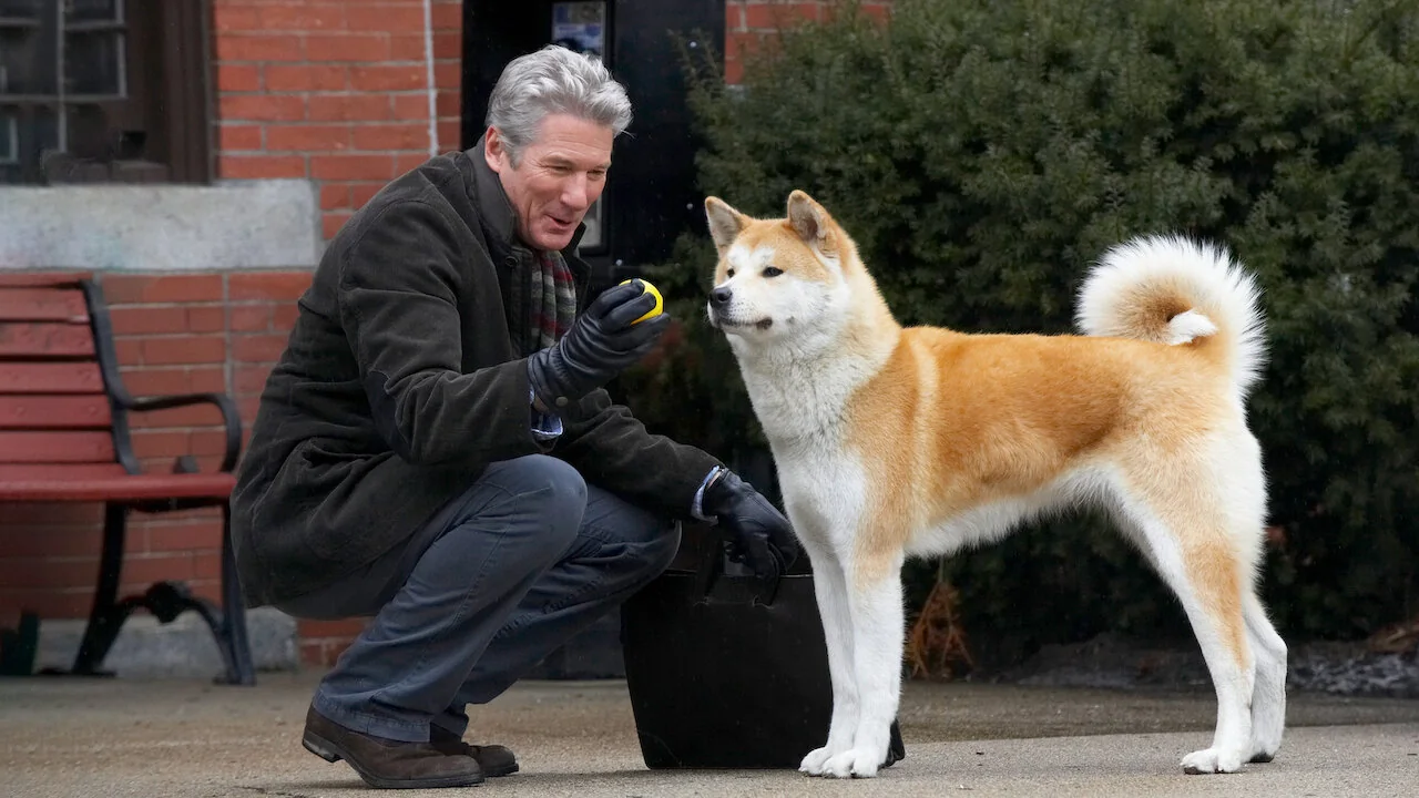 Hachiko in Hachi: A Dog’s Tale (2009) - Best Dog Performances in Cinema: 10 Canine Stars Who Stole the Show