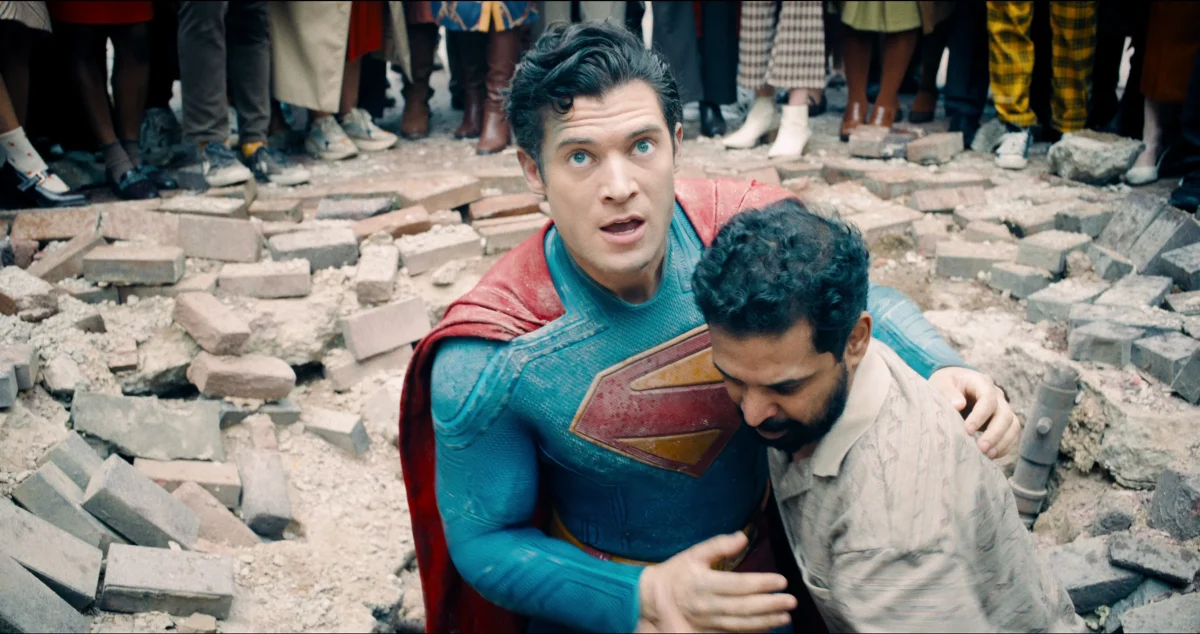 A still from Superman (2025). 