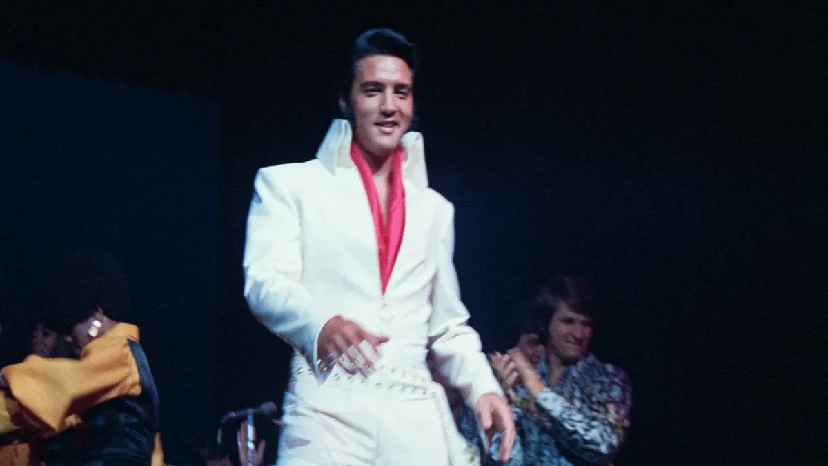 A still from EPiC: Elvis Presley in Concert (2026).